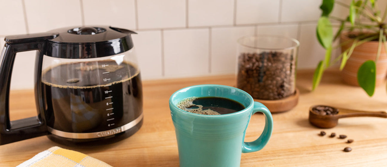 How do you brew coffee pot with mug