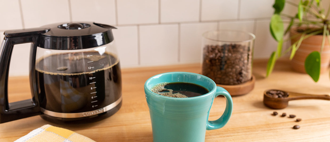How do you brew coffee pot with mug