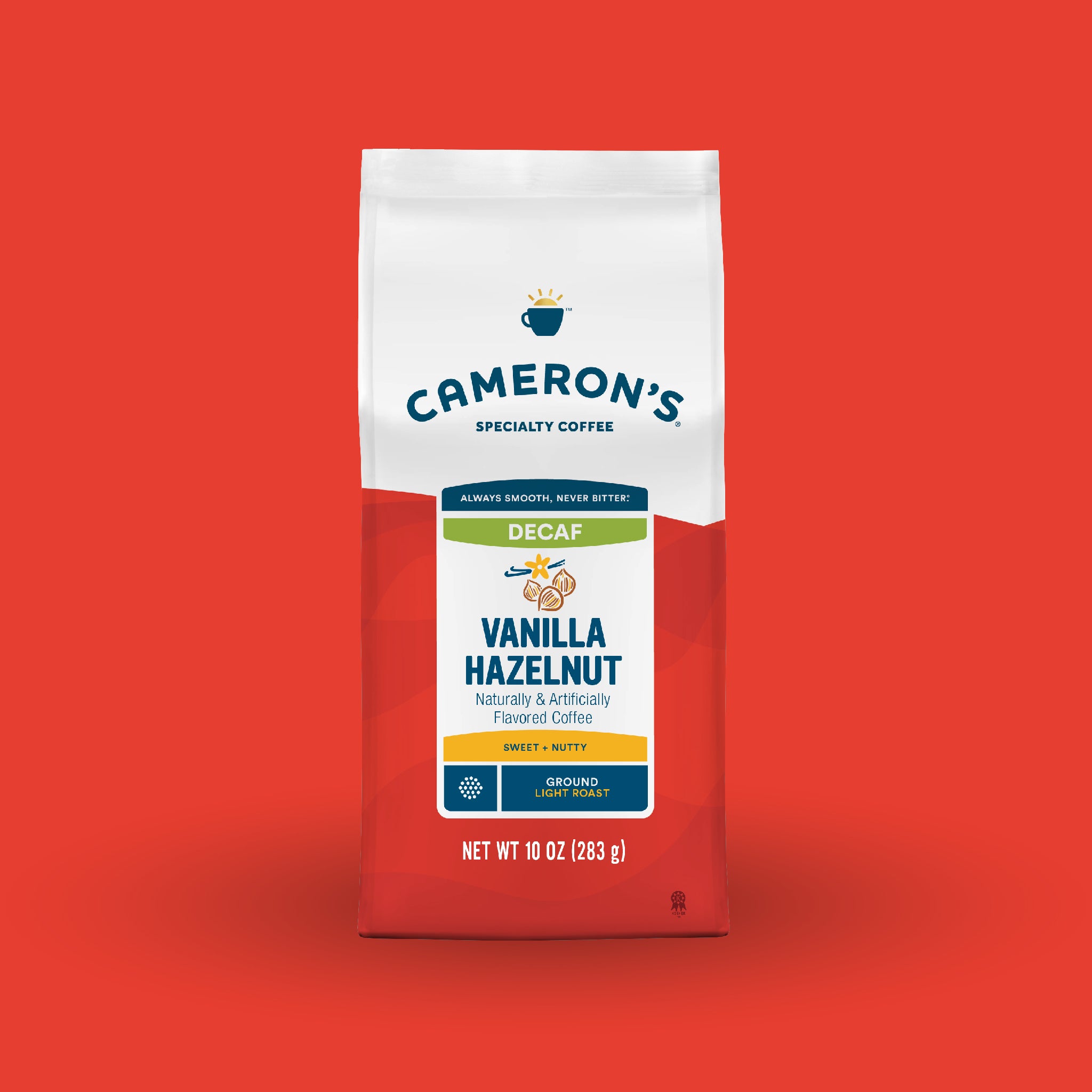 Decaf Vanilla Hazelnut Ground / 10 oz / Single