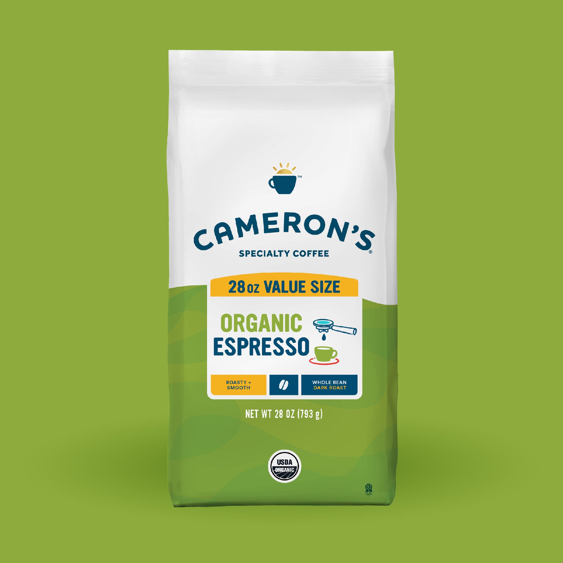 Organic Espresso Whole Bean / 28 oz / Single