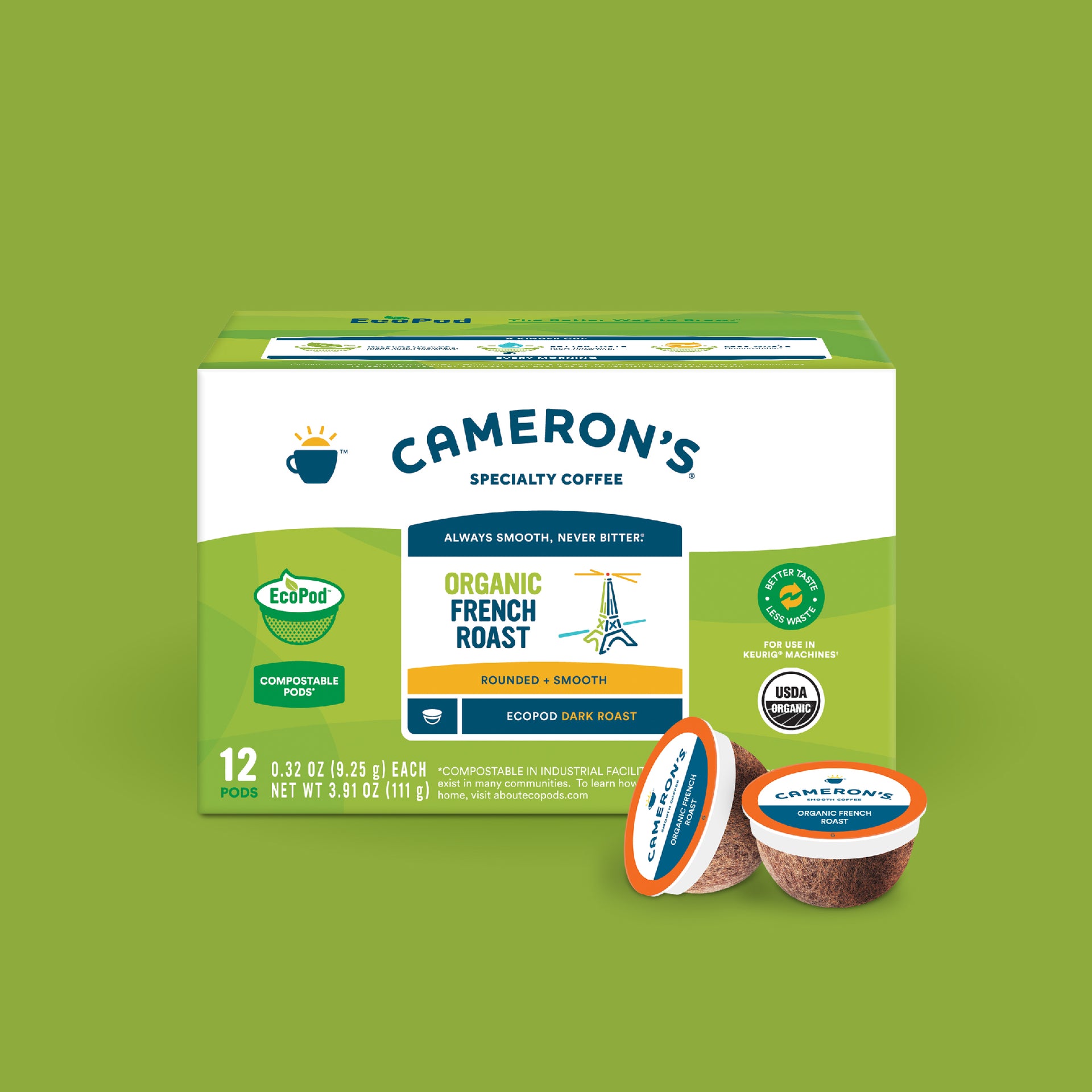 Organic French Roast EcoPods 12 ct / Single