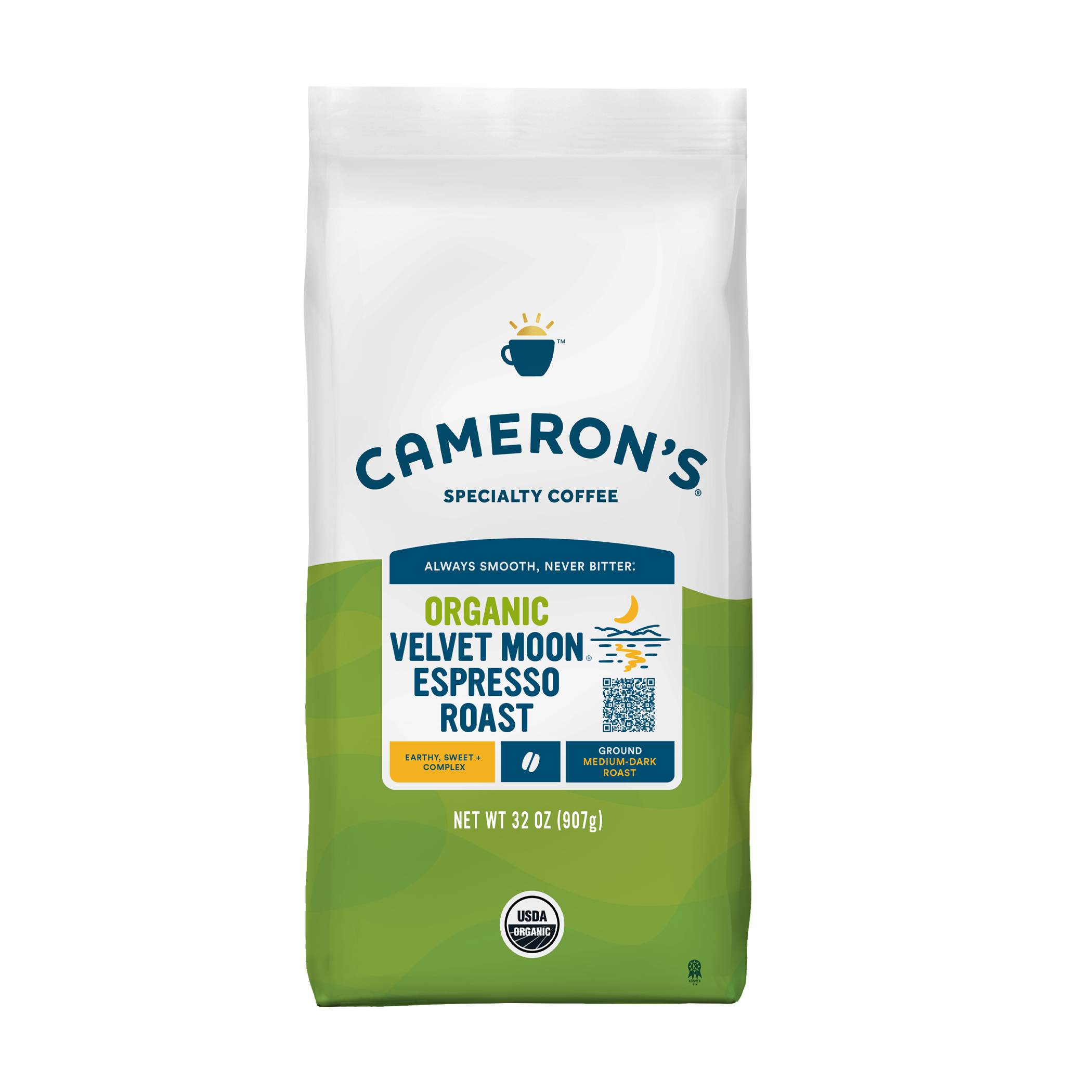 Organic Velvet Moon Espresso - Cameron's Coffee