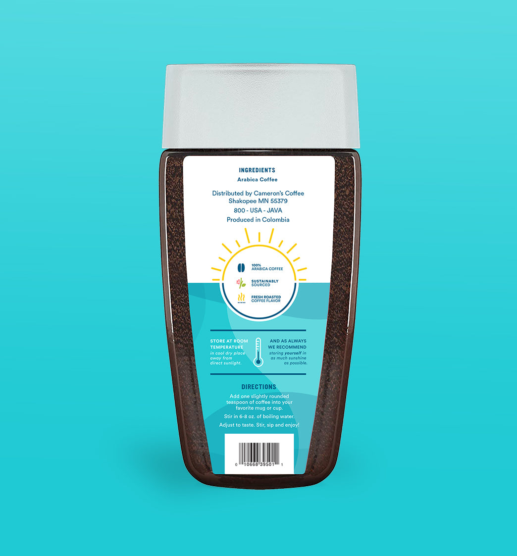 Cameron's Coffee Classic Roast Instant Coffee Prep Instructions