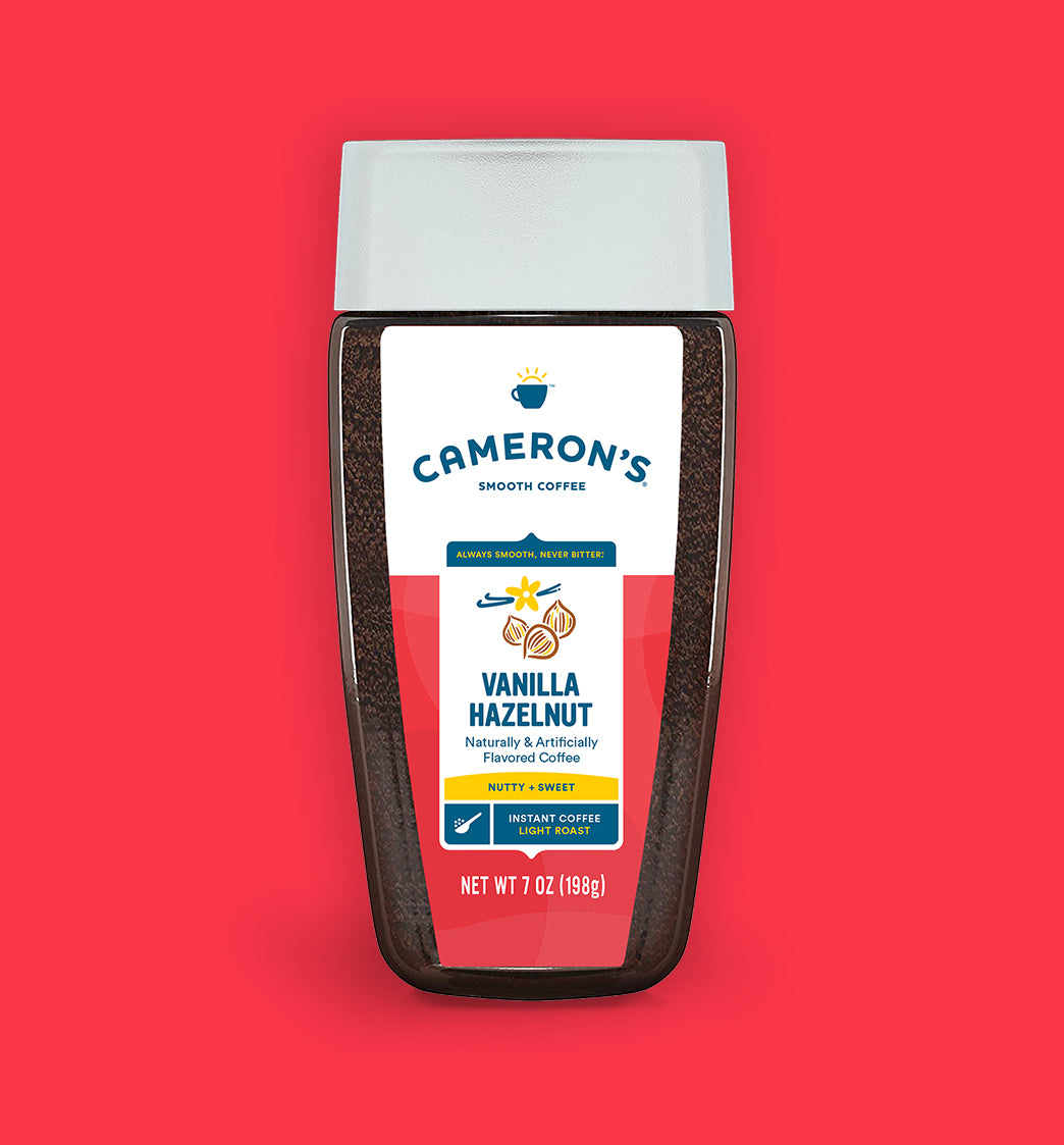 Cameron's Coffee Vanilla Hazelnut Instant Coffee 8oz. Jar