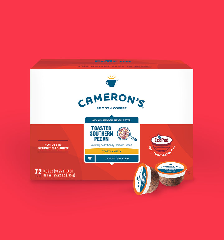 Cameron's Toasted Southern Pecan EcoPods with toasty notes and a nutty finish 72 ct pods