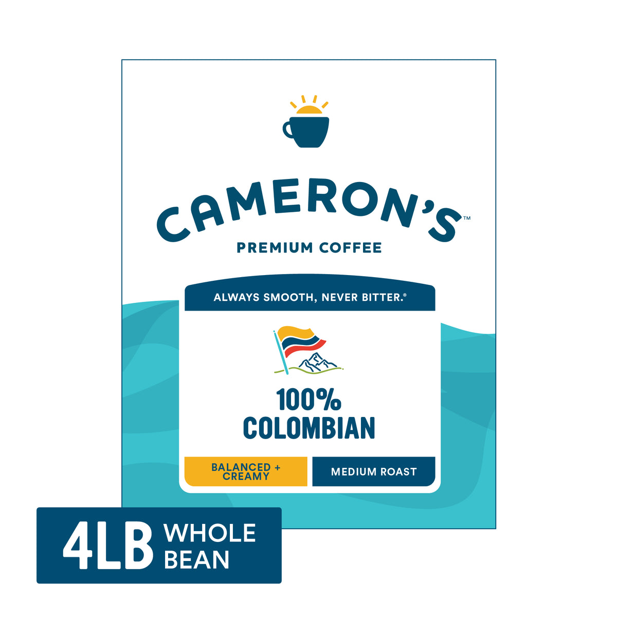100% Colombian  Whole Bean 4lb