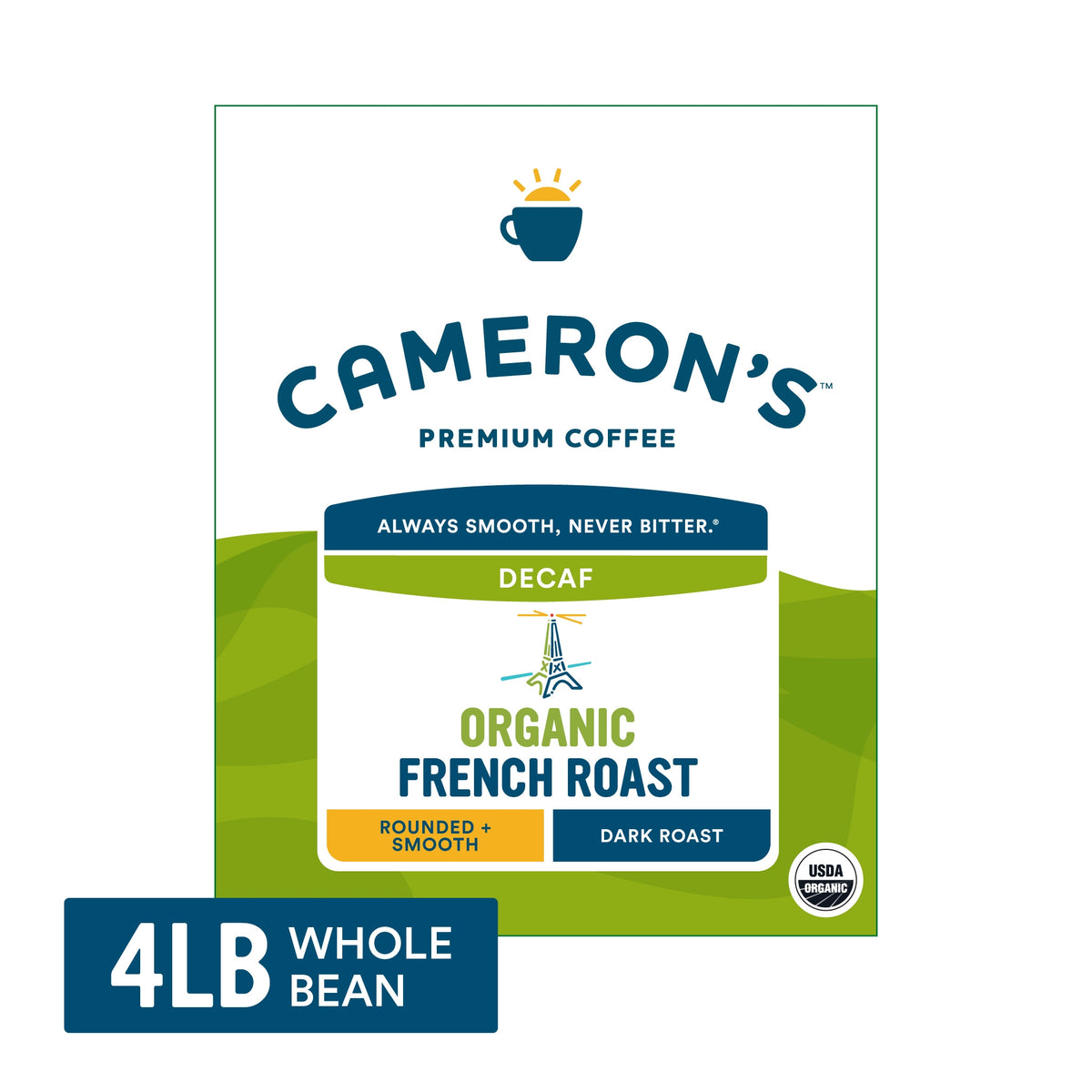Cameron's Coffee USDA Organic French Roast 4lb Whole Bean Card