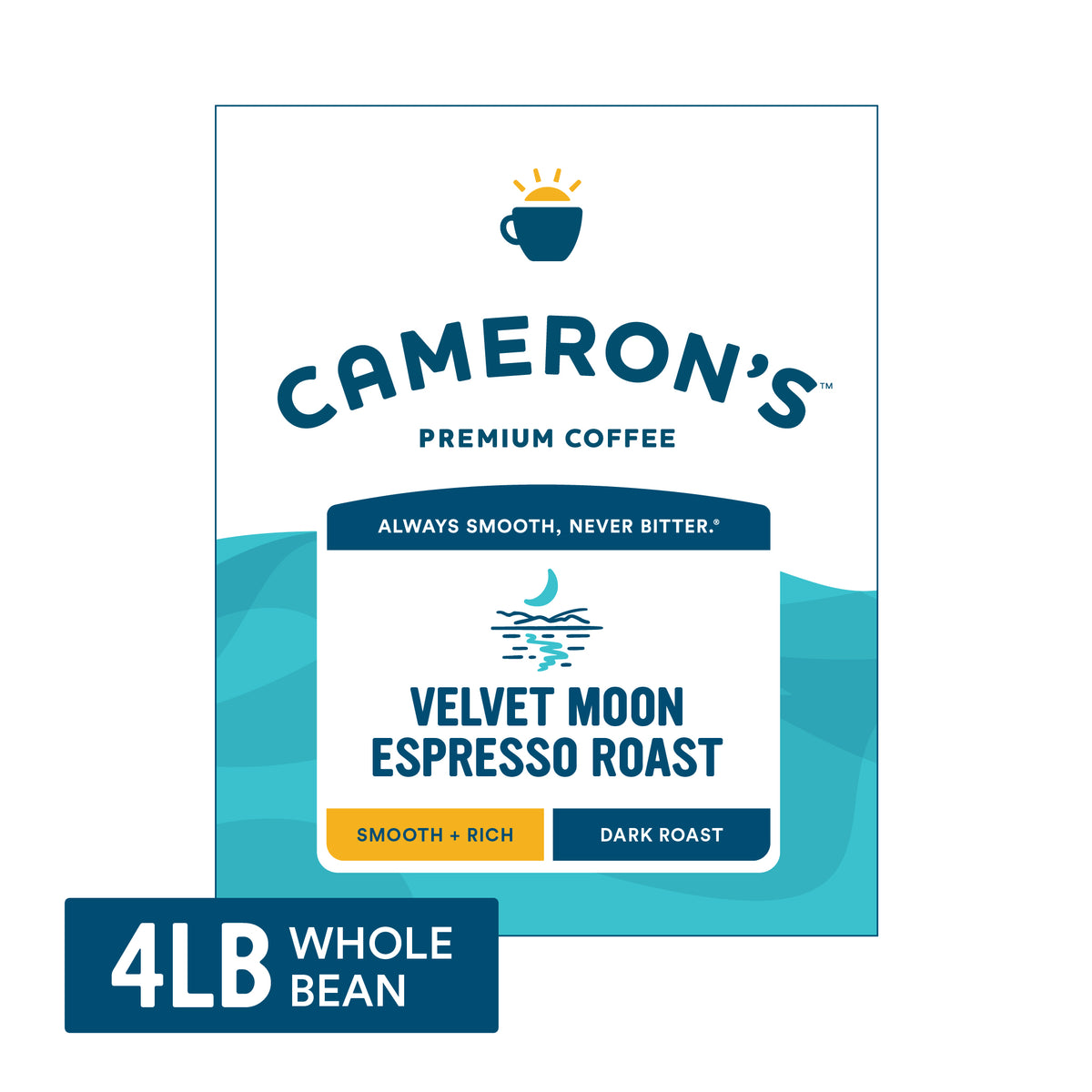Cameron's Coffee Velvet Moon Espresso Roast 4lb Whole Bean