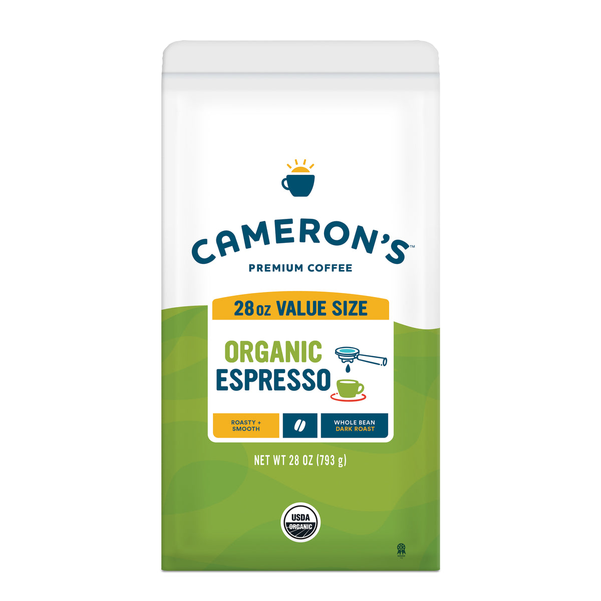 Organic Espresso Whole Bean / 28 oz / Single