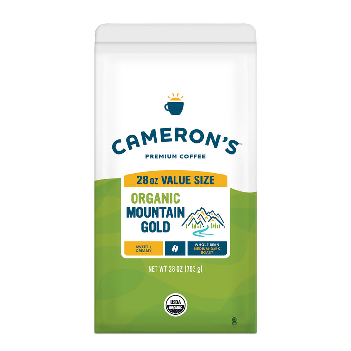 Organic Mountain Gold Whole Bean / 28 oz / Single