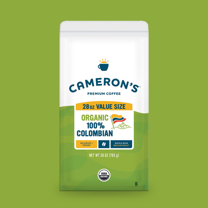 Organic 100% Colombian Whole Bean / 28 oz / Single