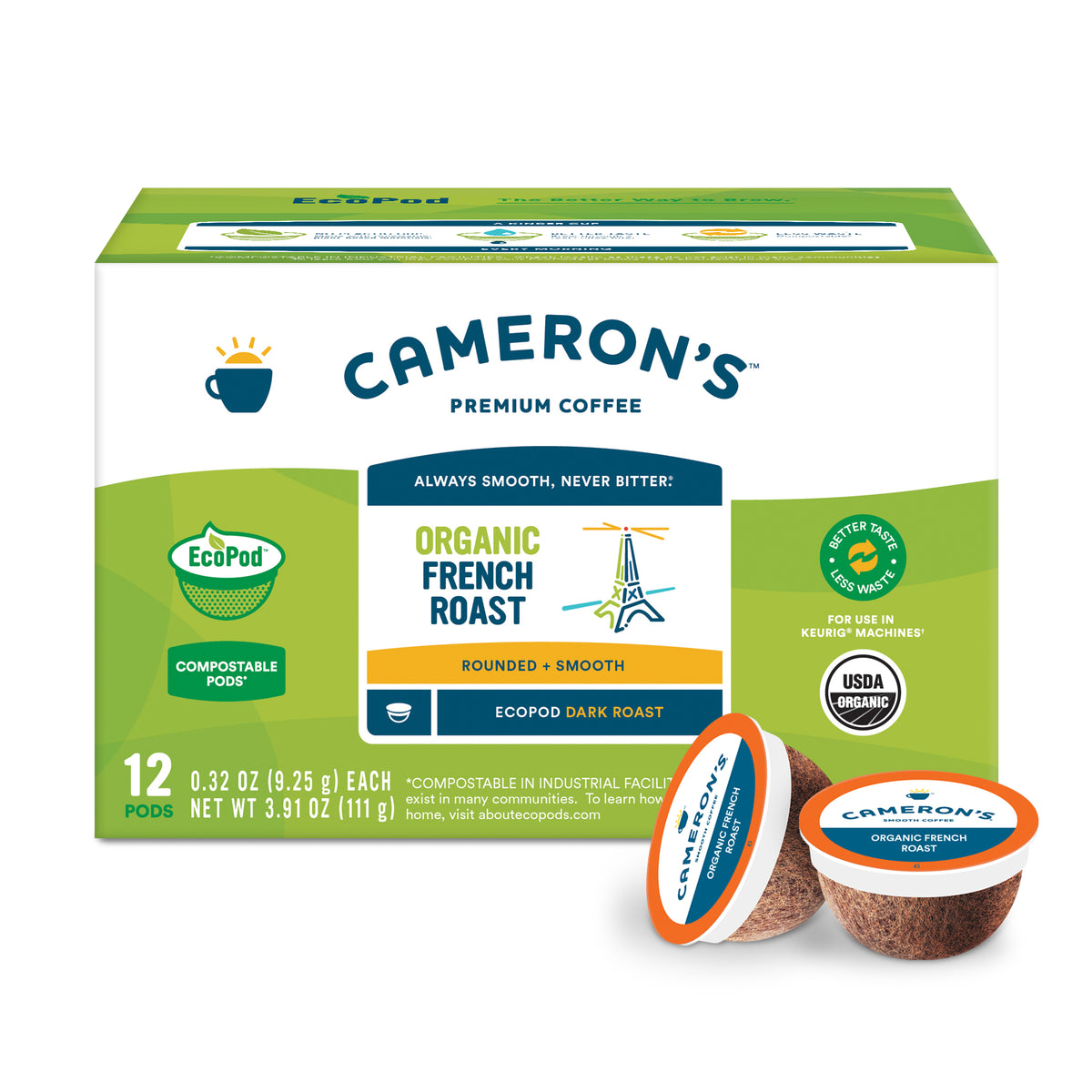 Organic French Roast EcoPods 12 ct / Single
