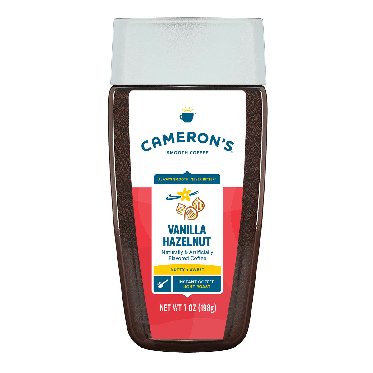 Cameron's Coffee Vanilla Hazelnut Instant Coffee 7oz. Jar