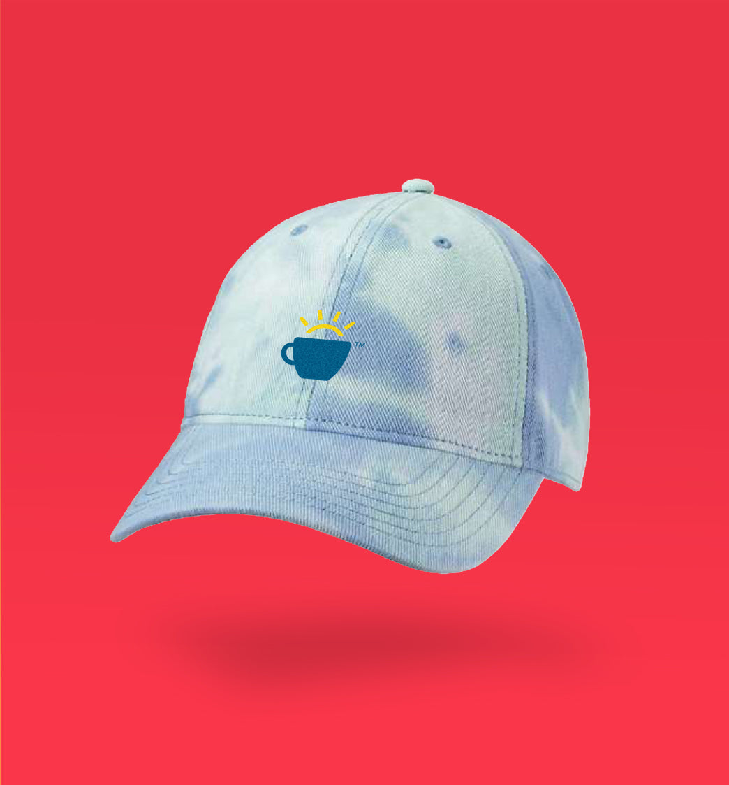 Cameron's Coffee Baseball Cap - Tie Dye Sky Color