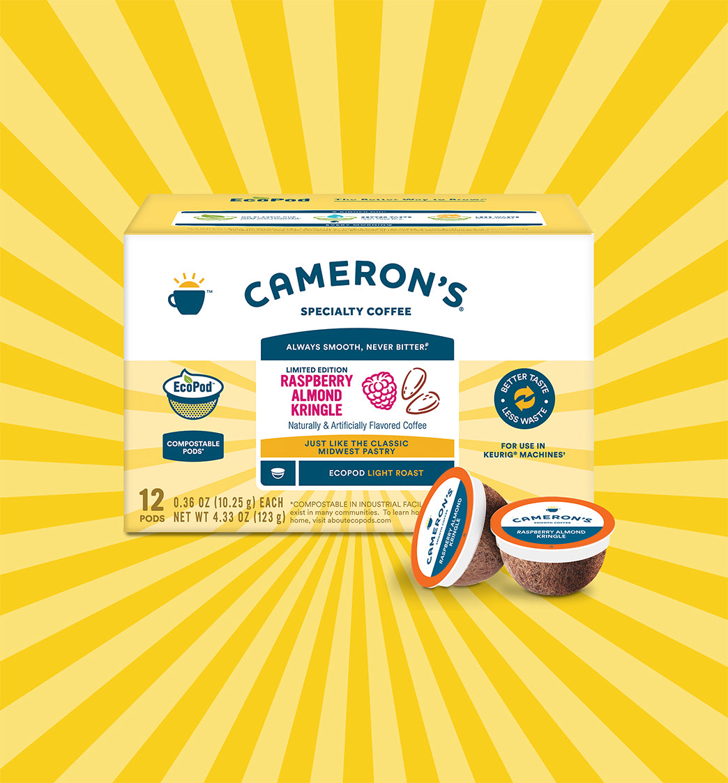 Raspberry Almond Kringle EcoPods - Cameron's Coffee