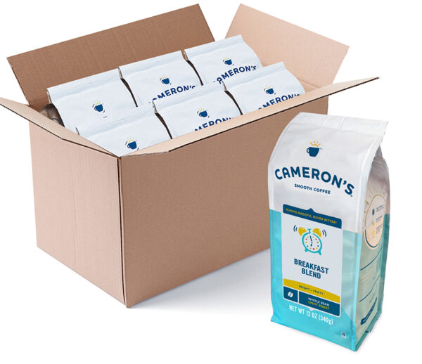 A box of Breakfast Blend