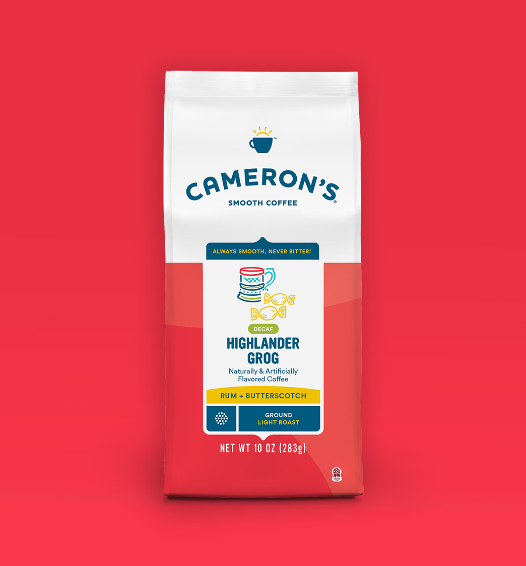 10668-07421-camerons-coffee-decaf-highlander-grog-GD-10oz.jpg Camerons Coffee Decaf Highlander Grog GD