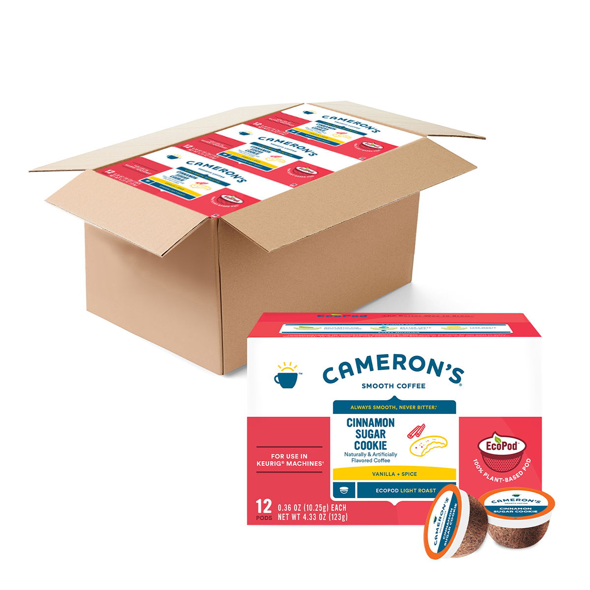 B01N453ZIR_12ct CINNAMON SUGAR COOKIE A box of Cinnamon Sugar Cookie Ecopods
