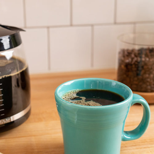 How do you brew coffee pot with mug