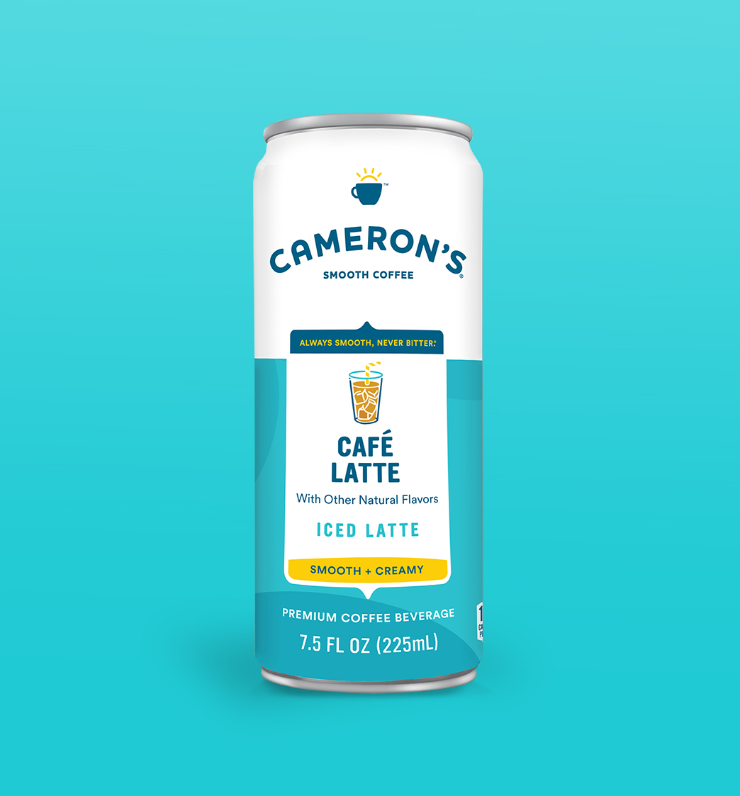 camerons-coffee-RD-cafe-latte Cameron's Coffee 7.5oz. Cafe Latte Iced Latte