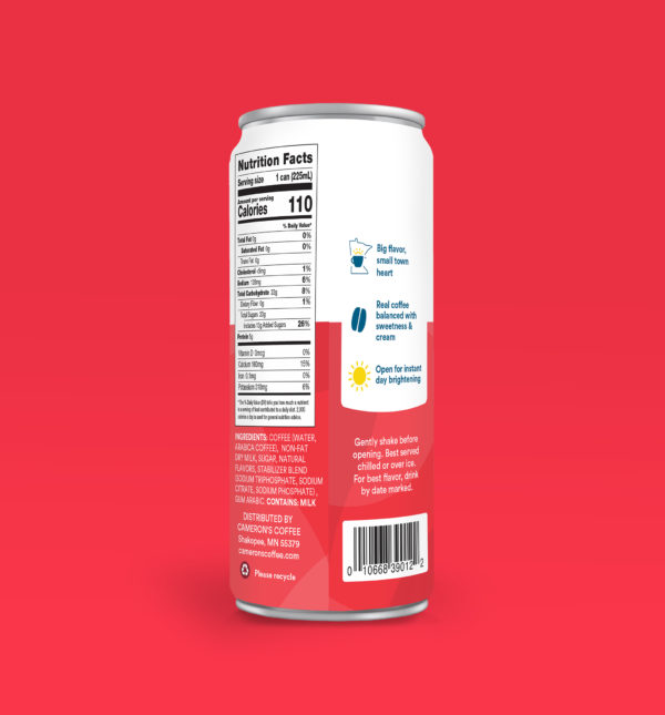Cameron's Coffee Sea Salt Caramel Iced Latte Nutrition Information