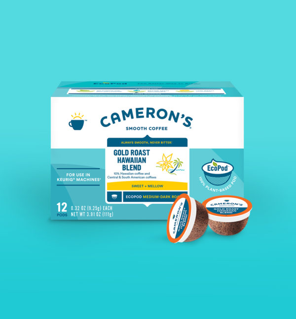 Cameron's Coffee Gold Roast Hawaiian Blend 12ct. EcoPods