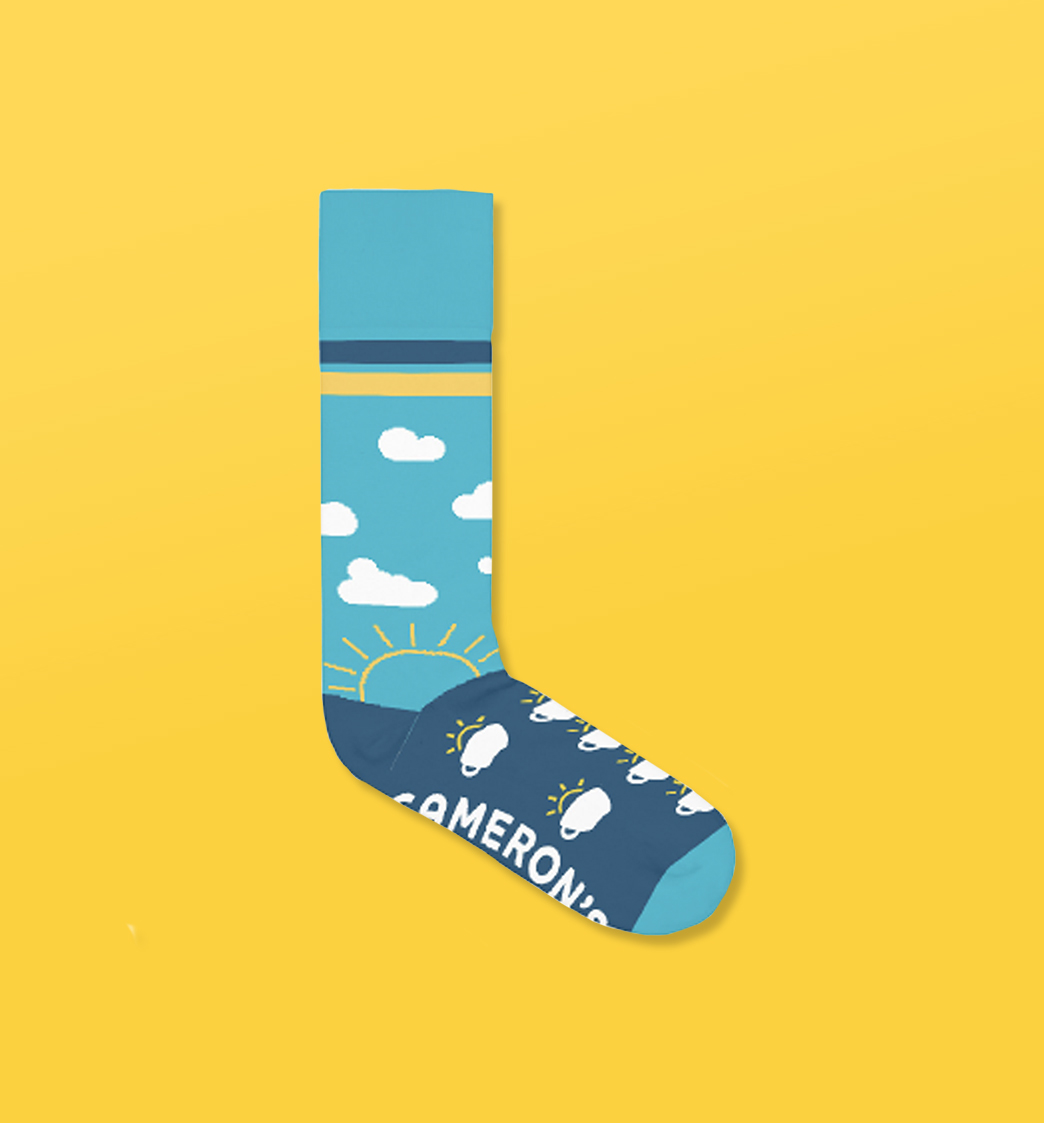 camerons-socks Cameron's Coffee Sunrise Socks