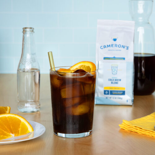 Cameron's Coffee Tonic Recipe Ingredients on Counter