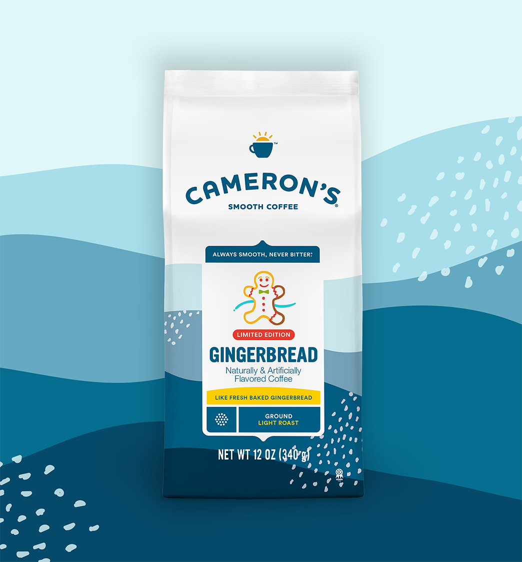 gingerbread 12 oz Gingerbread blend holiday coffee bag